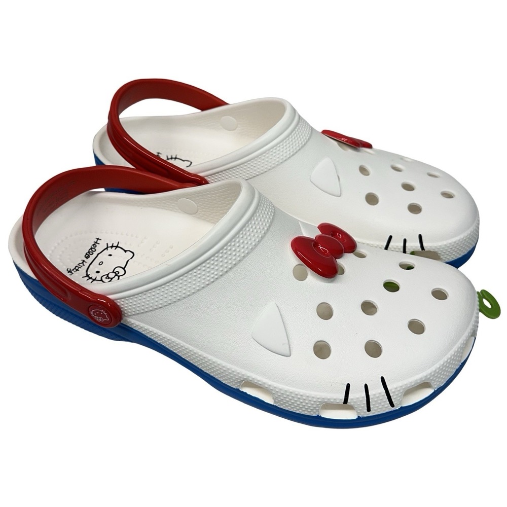 Crocs Unisex Adult‎ Classic Hello Kitty White, Men Size 13. Womens Size 14